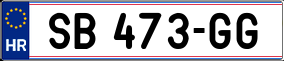 Trailer License Plate